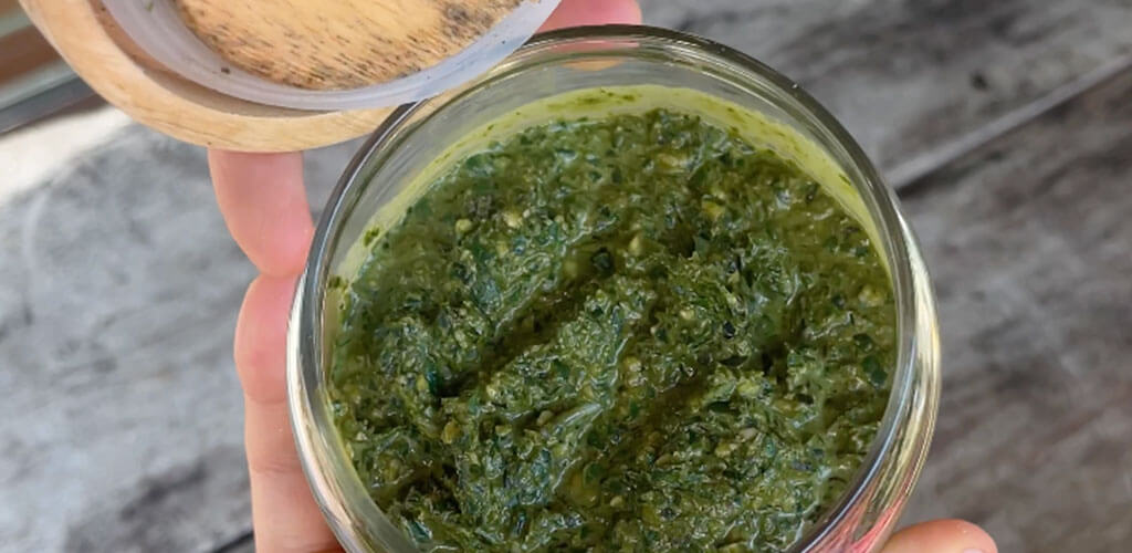 Pesto rucola, basilico e spinaci